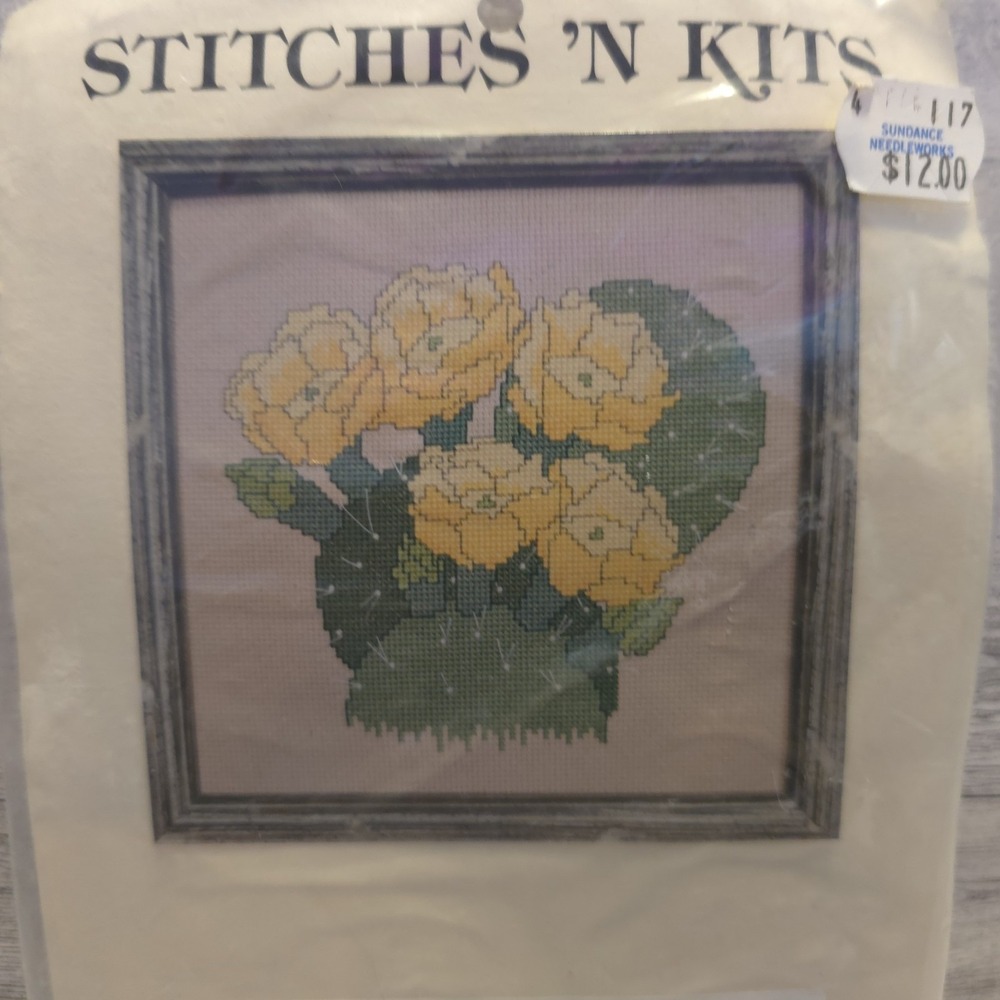 Stitches N Kits Prickly Pear Counted Cross Stitch Kit 1986 Sealed - Picture 2 of 6